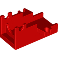 Lego základna pro dělo 2x4, červená (252721, 4160795, 4189106, 4540534, 6093578, 6224366)